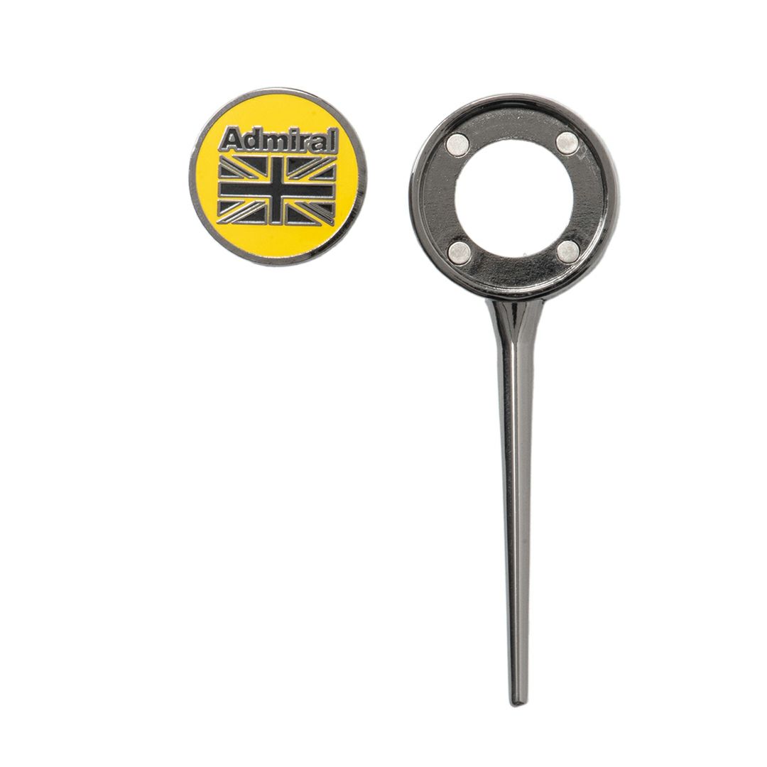 [アドミラル ゴルフ]グリーンフォークマーカー　イエロー