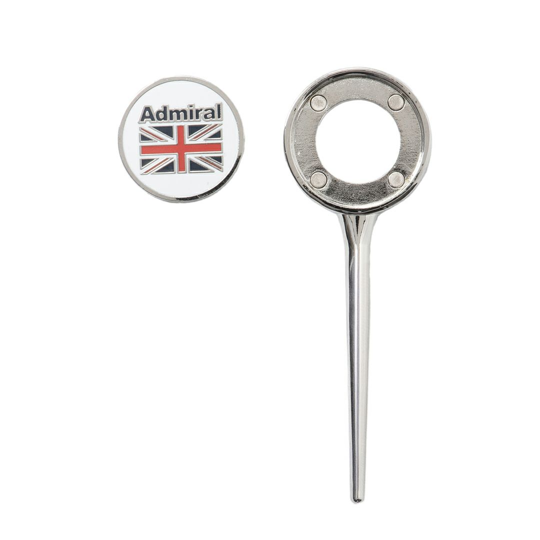 [アドミラル ゴルフ]グリーンフォークマーカー　トリコロール