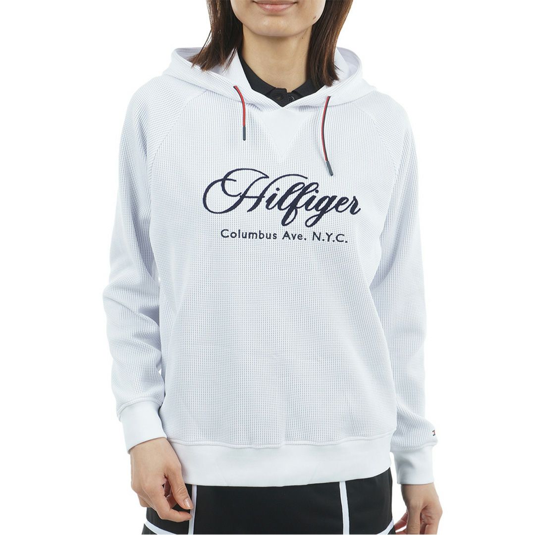 トミー ヒルフィガー ゴルフ Tommy Hilfiger Golf レディース レディース フロントロゴ ワッフルスウェットフーディー THLA550 詳細1