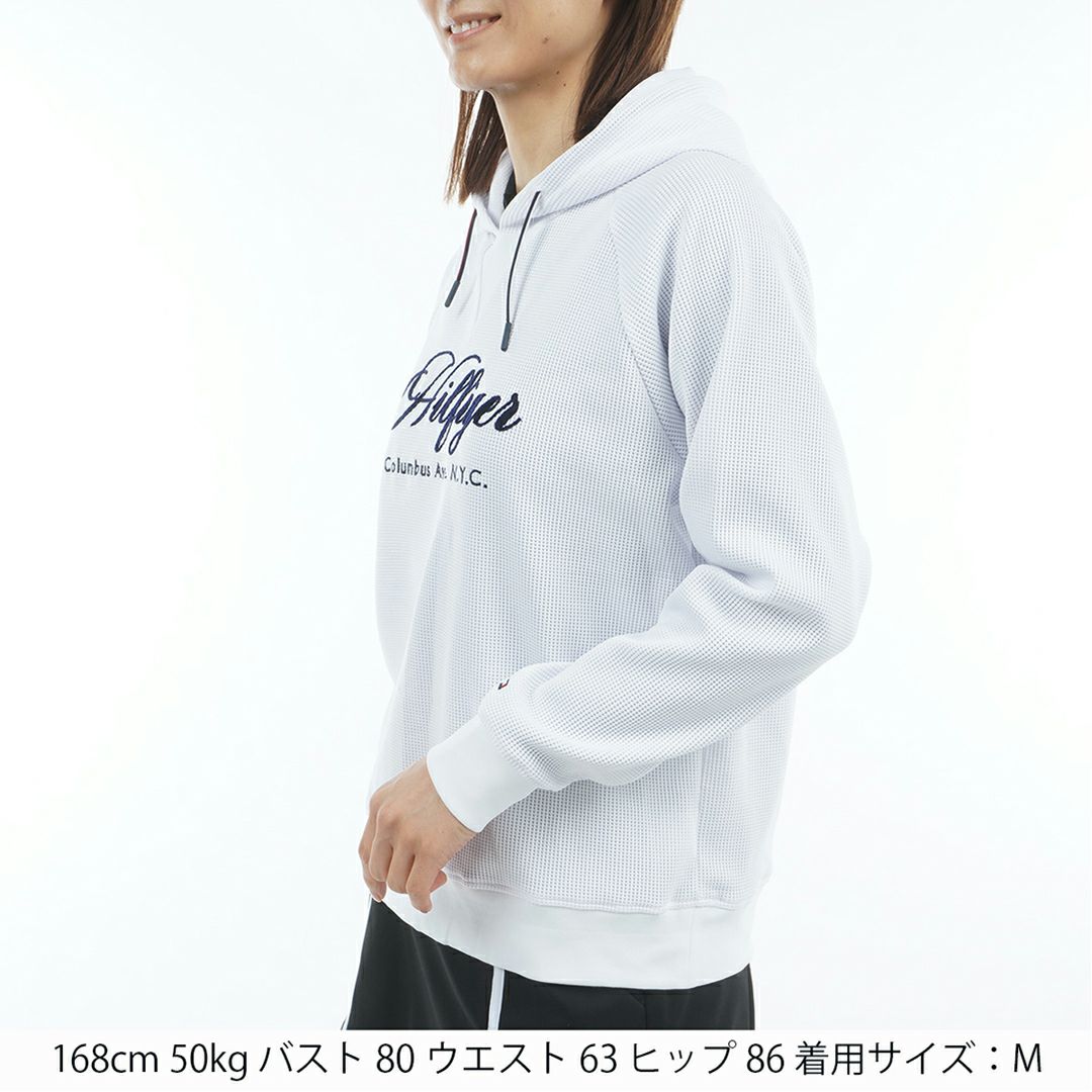 トミー ヒルフィガー ゴルフ Tommy Hilfiger Golf レディース レディース フロントロゴ ワッフルスウェットフーディー THLA550 詳細2