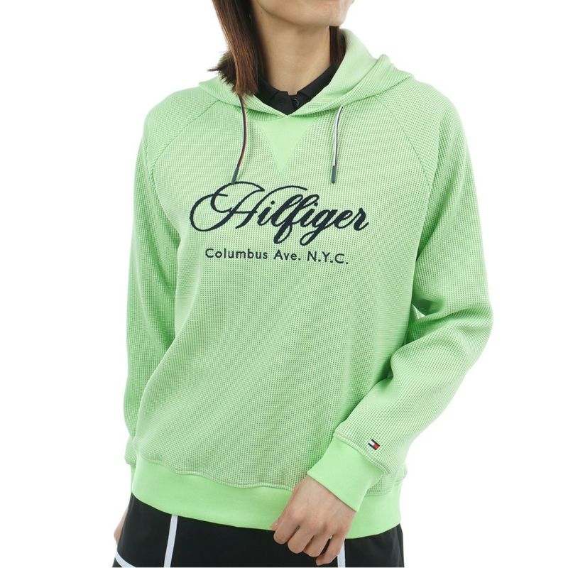 TOMMY HILFIGER GOLF レディース スウェットパーカー ライトグリーン