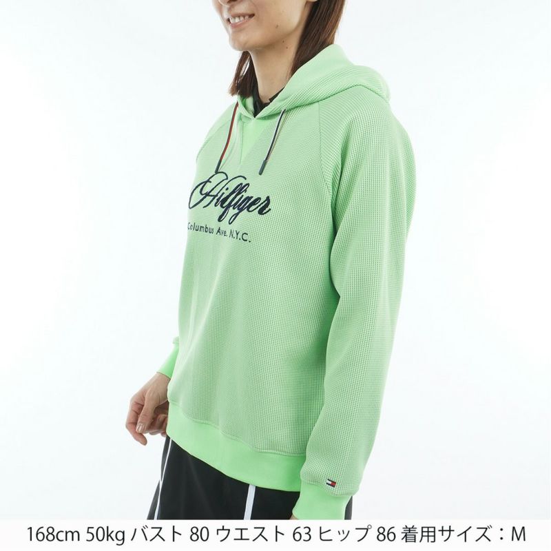 TOMMY HILFIGER GOLF レディース スウェットパーカー ライトグリーン