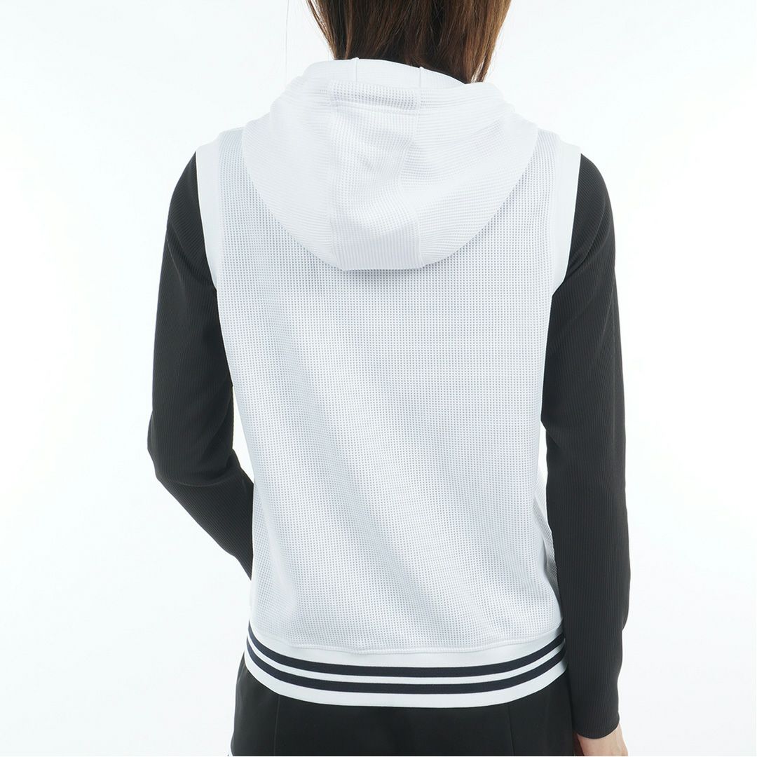 トミー ヒルフィガー ゴルフ Tommy Hilfiger Golf レディース レディース ワッフル スウェットフーディーベスト THLA551 詳細3