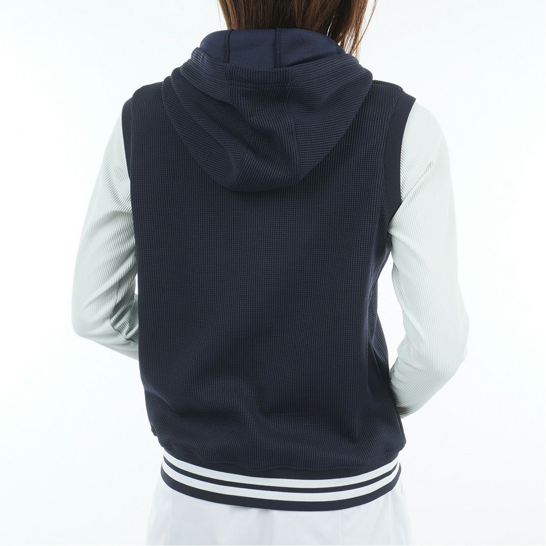 トミー ヒルフィガー ゴルフ Tommy Hilfiger Golf レディース レディース ワッフル スウェットフーディーベスト THLA551 詳細6
