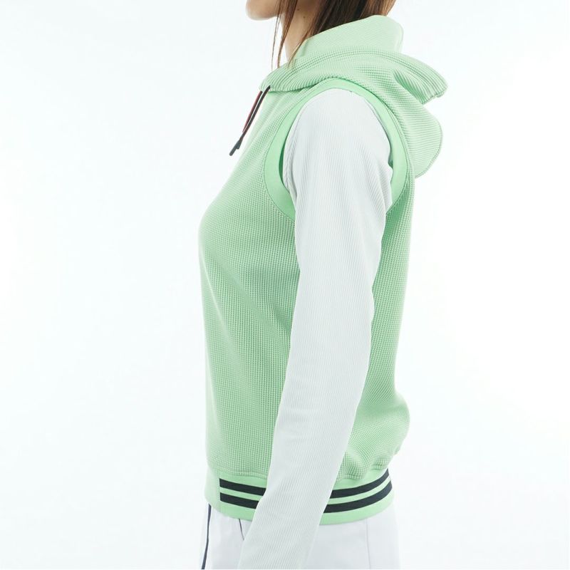 トミー ヒルフィガー ゴルフ Tommy Hilfiger Golf レディース レディース ワッフル スウェットフーディーベスト THLA551 詳細9