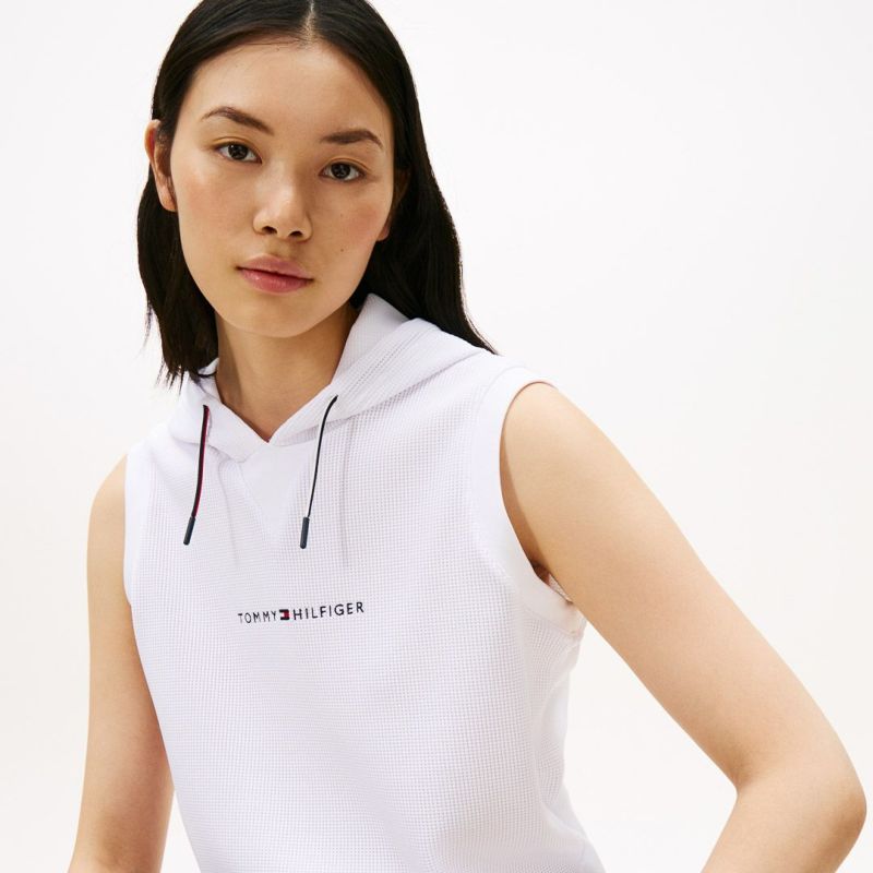 トミー ヒルフィガー ゴルフ Tommy Hilfiger Golf レディース レディース ワッフル スウェットフーディーベスト THLA551 詳細18