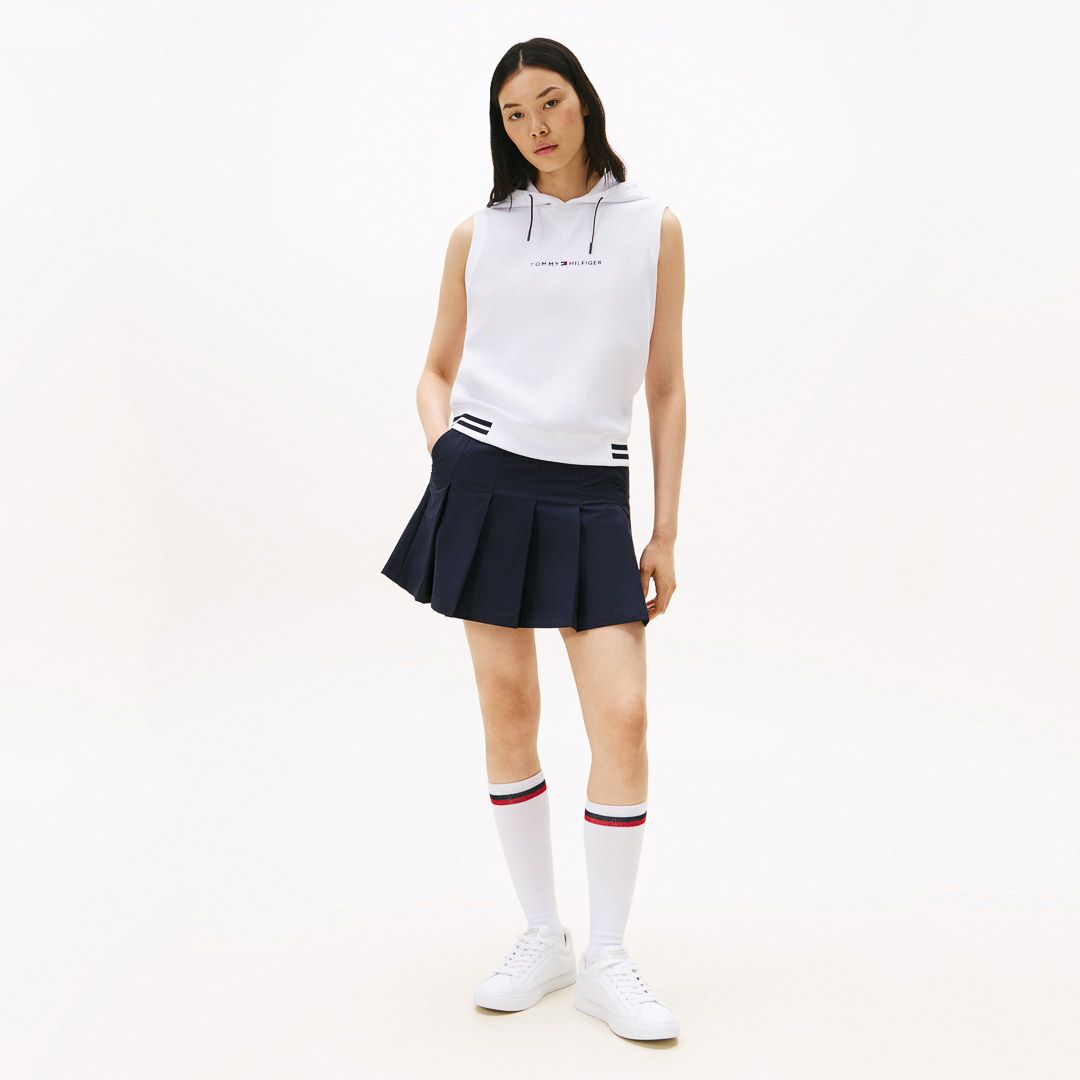 トミー ヒルフィガー ゴルフ Tommy Hilfiger Golf レディース レディース ワッフル スウェットフーディーベスト THLA551 詳細19