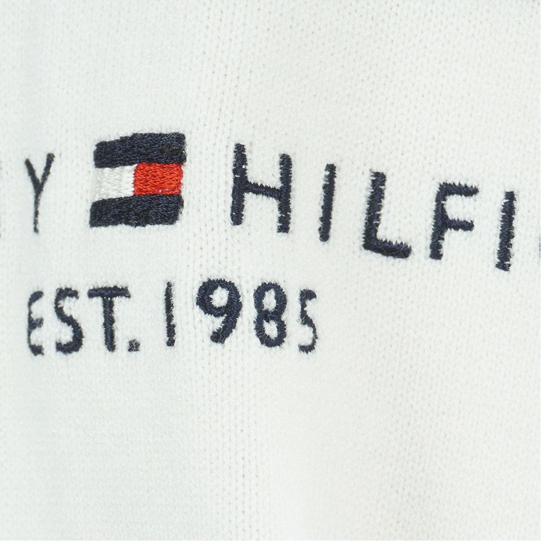 TOMMY HILFIGER GOLF レディース 長袖ラガーシャツ トリコロール レッド