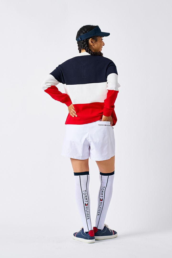 トミー ヒルフィガー ゴルフ Tommy Hilfiger Golf レディース レディース ラガー長袖 ニットシャツ THLA553 詳細23