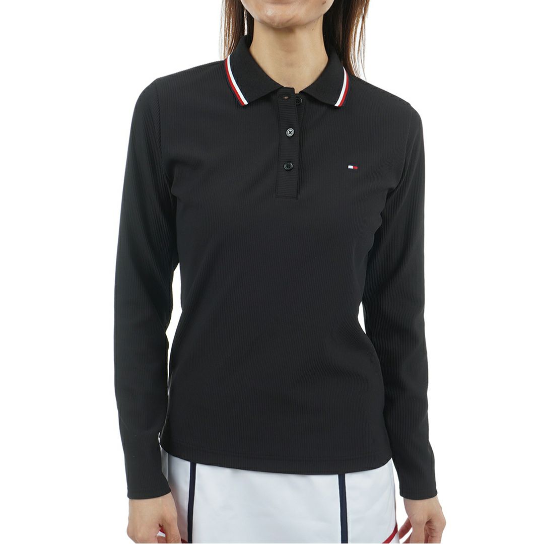 トミー ヒルフィガー ゴルフ Tommy Hilfiger Golf レディース レディース ハイテンション 長袖ポロシャツ THLA555 詳細4