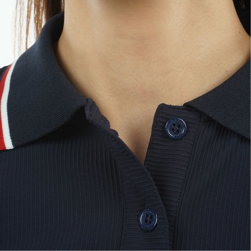 トミー ヒルフィガー ゴルフ Tommy Hilfiger Golf レディース レディース ハイテンション 長袖ポロシャツ THLA555 詳細14