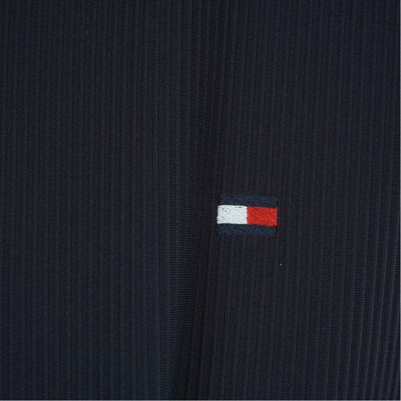 TOMMY HILFIGER GOLF レディース 長袖ポロシャツ ネイビー