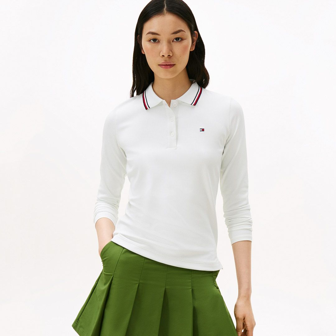 トミー ヒルフィガー ゴルフ Tommy Hilfiger Golf レディース レディース ハイテンション 長袖ポロシャツ THLA555 詳細20