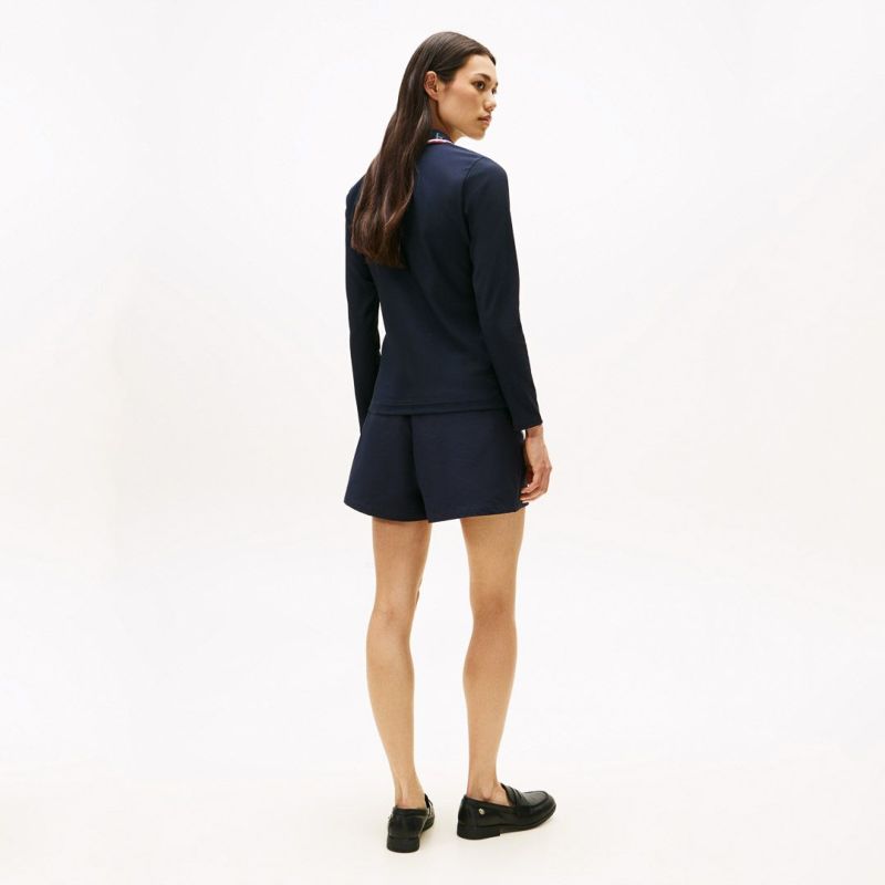 TOMMY HILFIGER GOLF レディース 長袖ポロシャツ  モデル画像