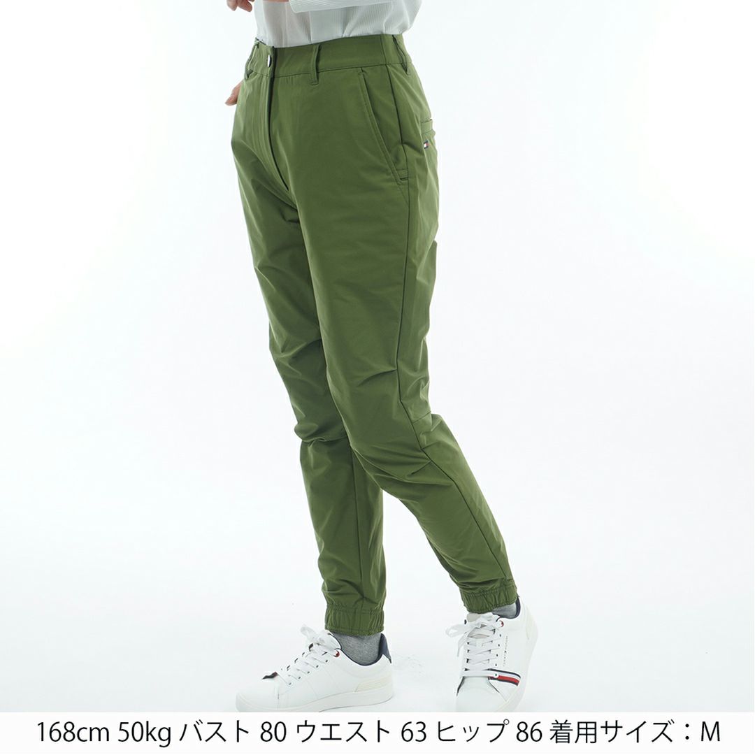 30％OFF】[トミーヒルフィガー]レディース 裾ロゴゴム ロングパンツ