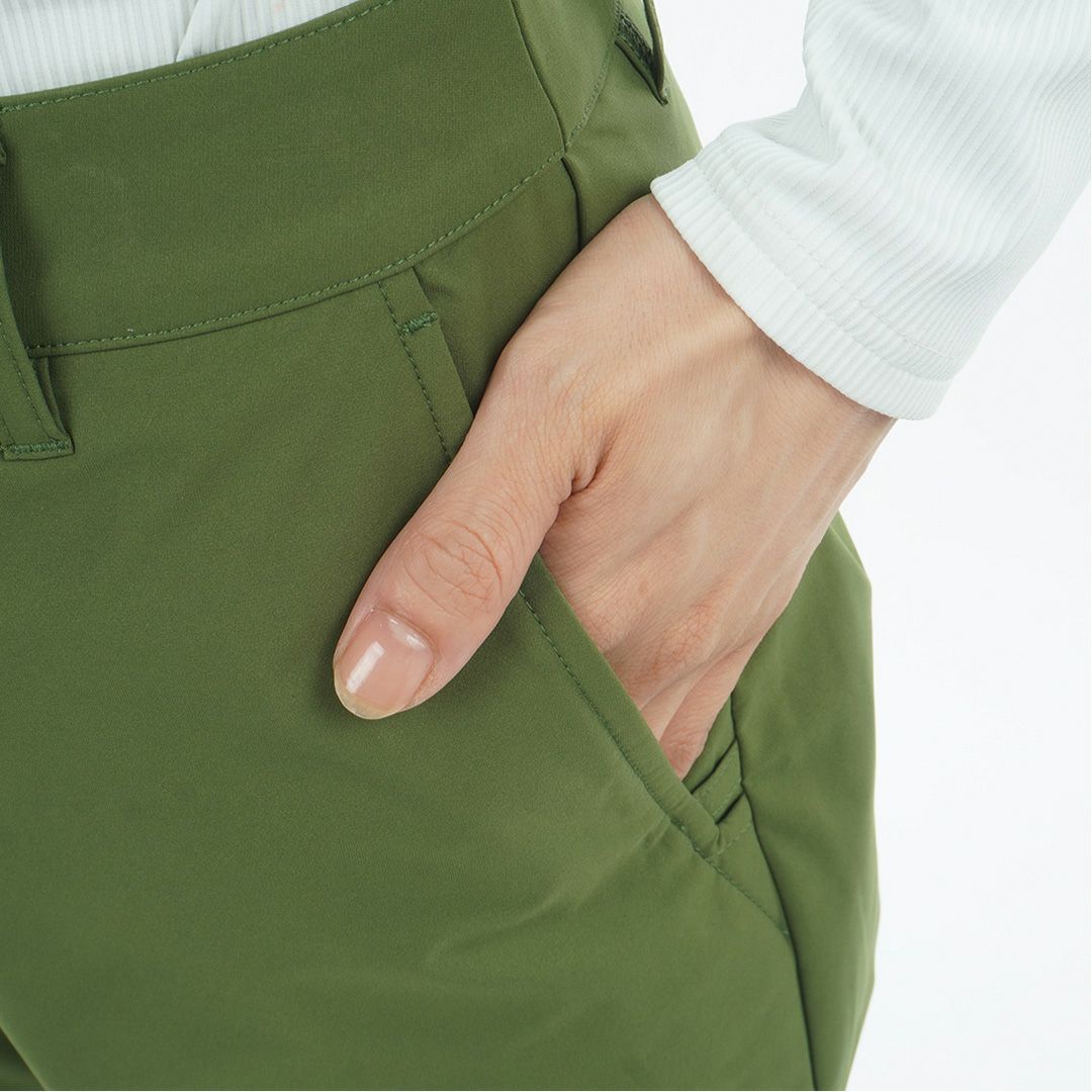 TOMMY HILFIGER GOLF レディース ロングパンツ オリーブ