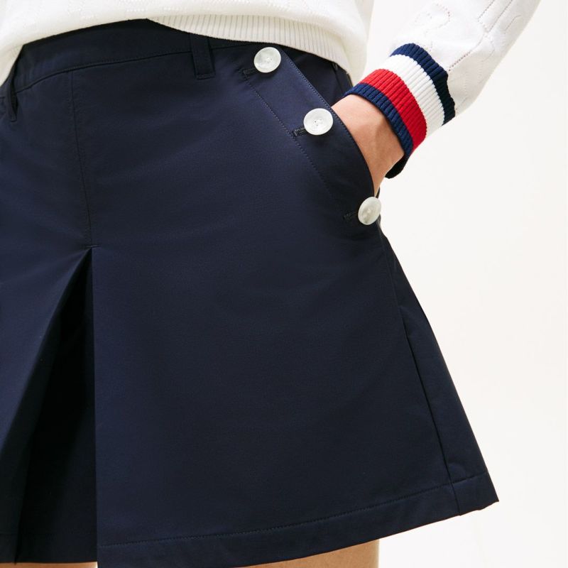 TOMMY HILFIGER GOLF レディース キュロット ネイビー