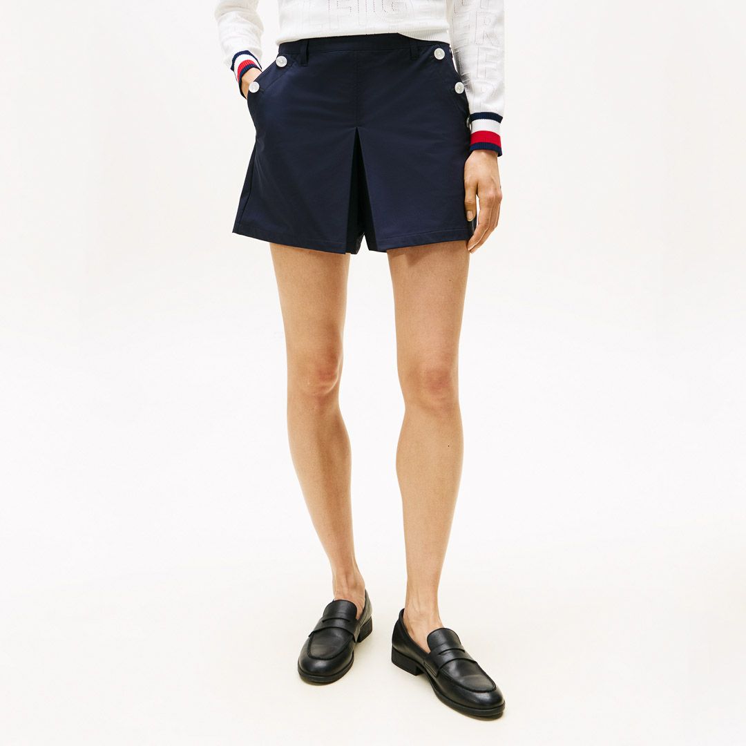 トミー ヒルフィガー ゴルフ Tommy Hilfiger Golf レディース レディース ボックスプリーツ マリンキュロット THLA559 詳細18