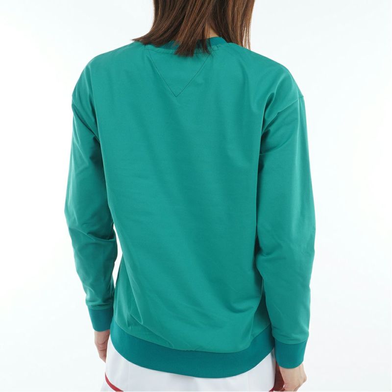 TOMMY HILFIGER GOLF レディース 長袖スウェットシャツ グリーン