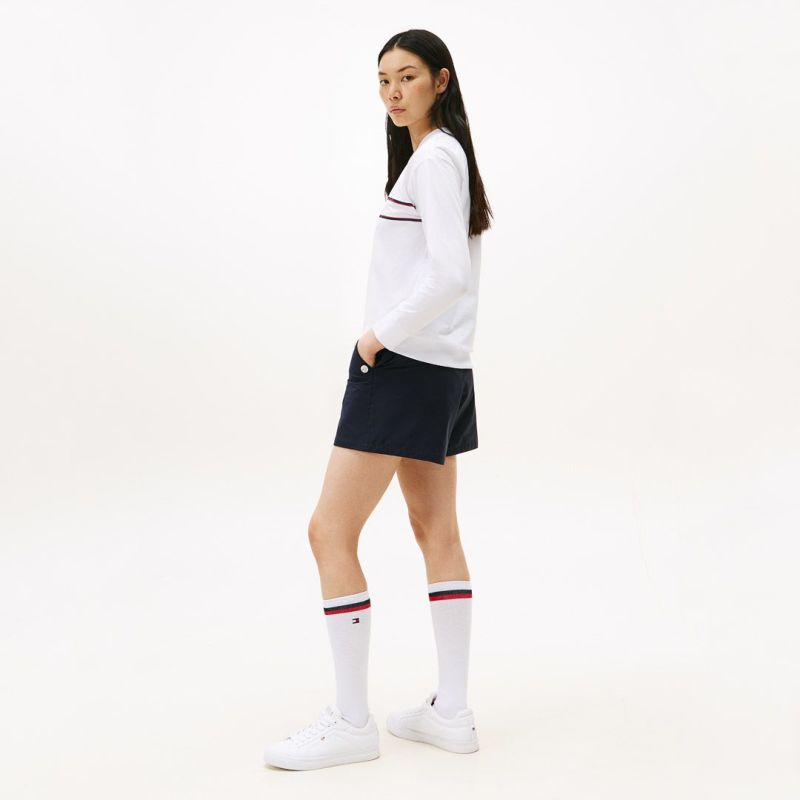 TOMMY HILFIGER GOLF レディース 長袖スウェットシャツ ホワイト