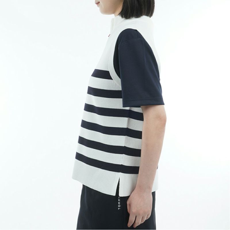 TOMMY HILFIGER GOLF レディース ノースリーブニット ホワイト