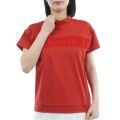 TOMMY HILFIGER GOLF レディース 半袖モックネックシャツ レッド