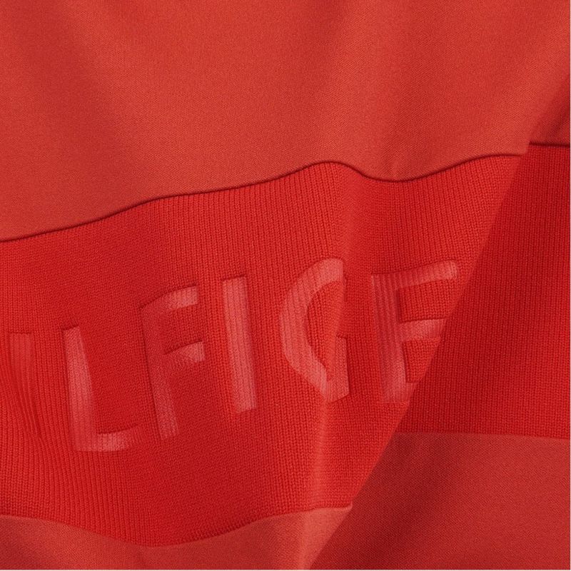 TOMMY HILFIGER GOLF レディース 半袖モックネックシャツ レッド