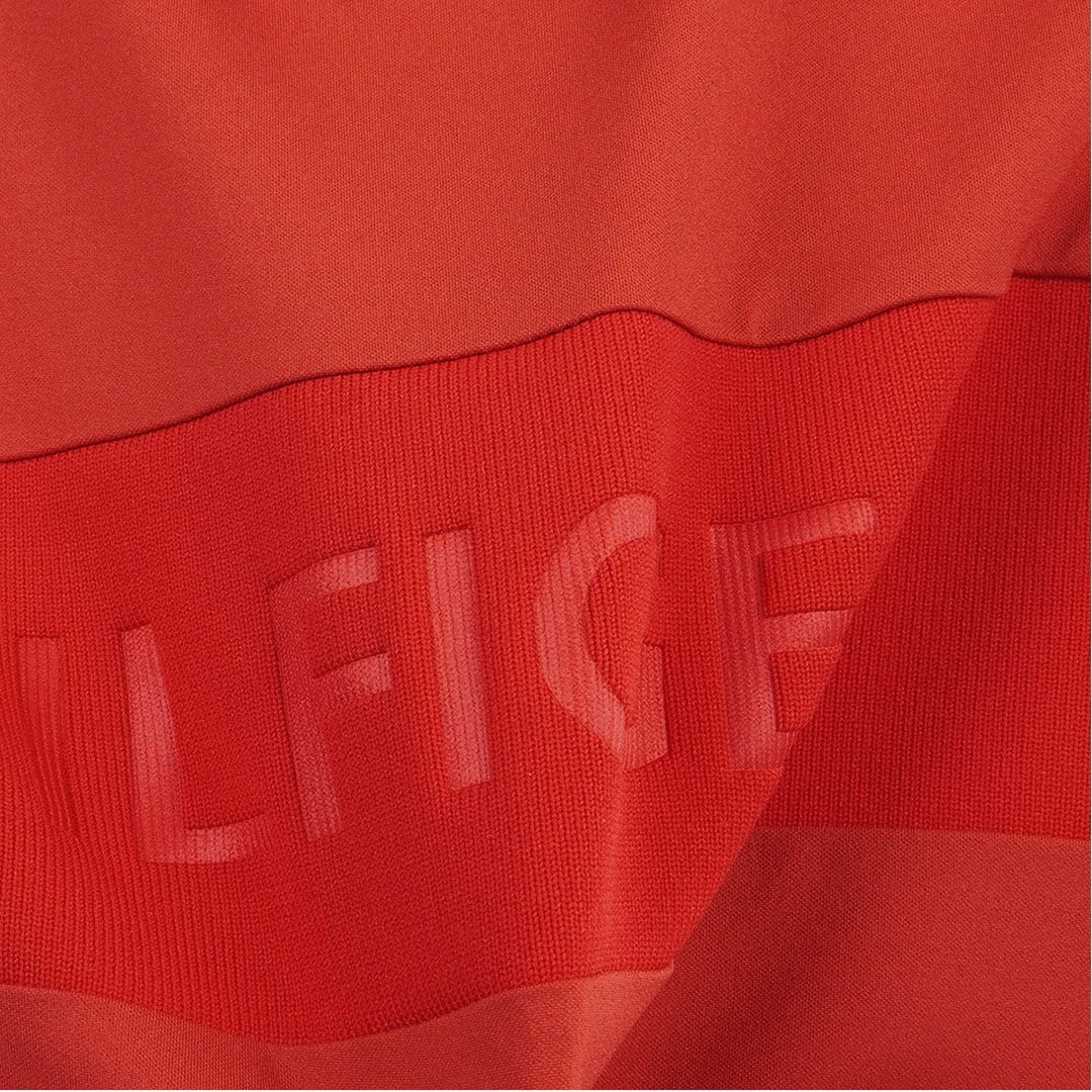 TOMMY HILFIGER GOLF レディース 半袖モックネックシャツ レッド