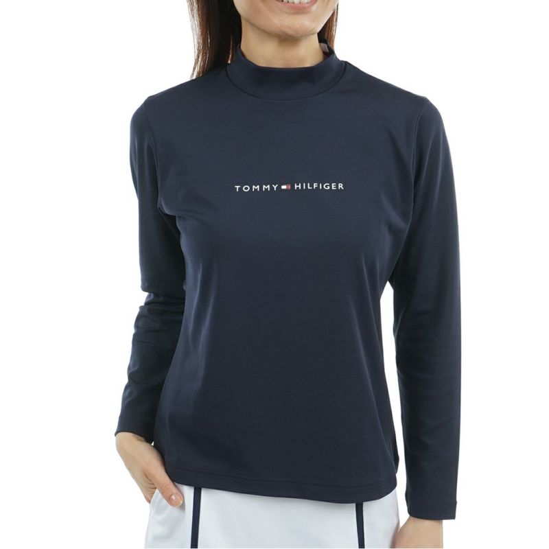 トミー ヒルフィガー ゴルフ Tommy Hilfiger Golf レディース レディース ベア天 長袖モックネックシャツ THLA563 詳細4