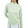 TOMMY HILFIGER GOLF レディース 長袖モックネックシャツ ライトグリーン