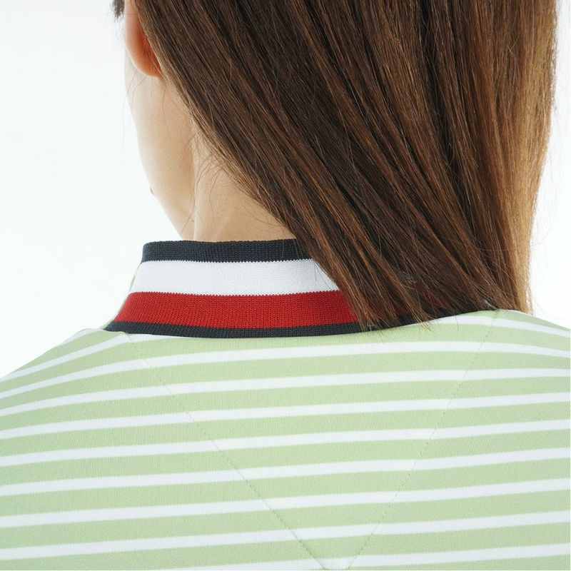 TOMMY HILFIGER GOLF レディース 長袖モックネックシャツ ライトグリーン