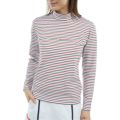 TOMMY HILFIGER GOLF レディース 長袖モックネックシャツ トリコロール