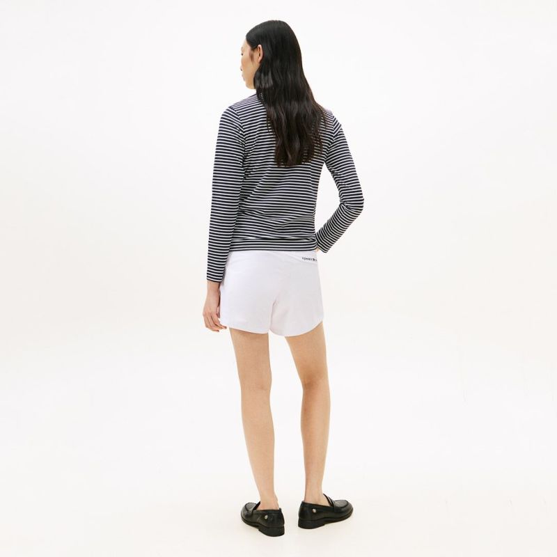 トミー ヒルフィガー ゴルフ Tommy Hilfiger Golf レディース レディース ベア天 長袖モックネックシャツ THLA563 詳細26