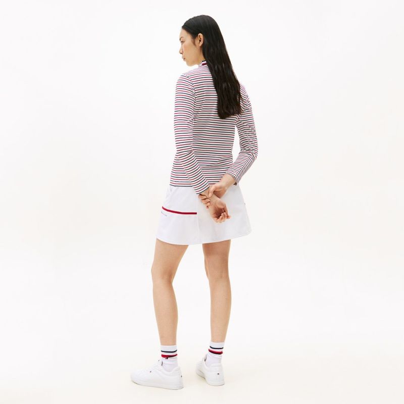 TOMMY HILFIGER GOLF レディース 長袖モックネックシャツ 