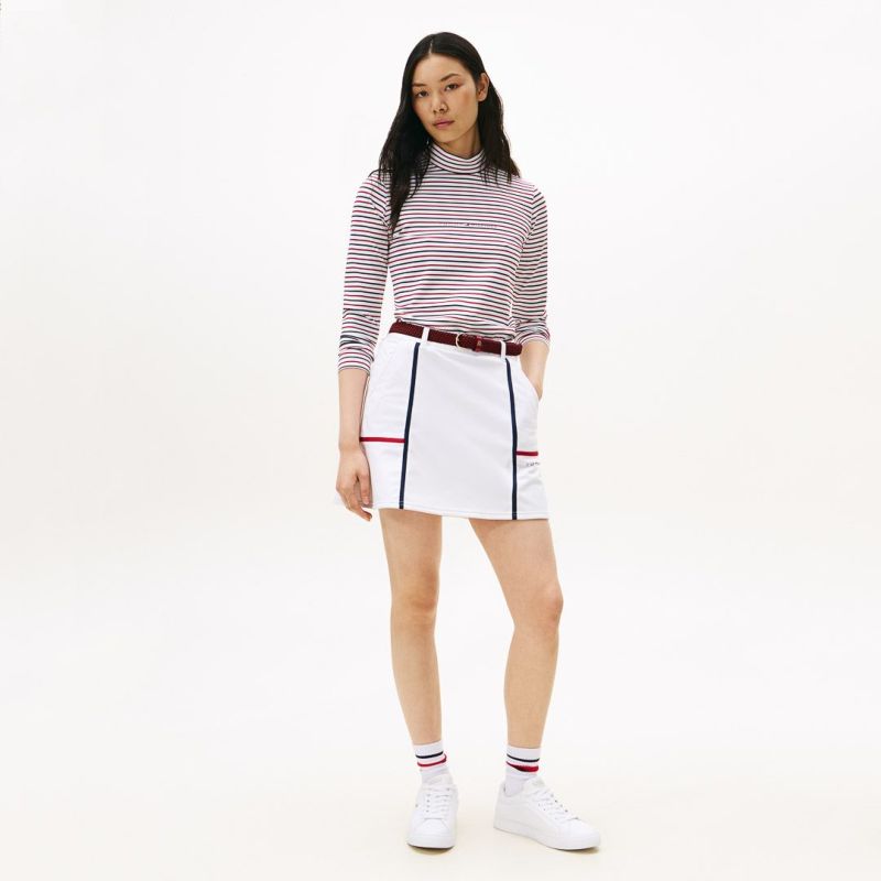 TOMMY HILFIGER GOLF レディース 長袖モックネックシャツ 