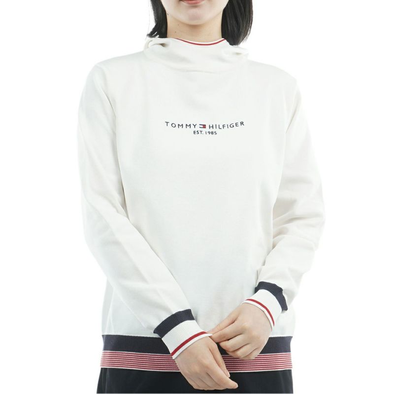 TOMMY HILFIGER GOLF レディース フーディーニット ホワイト