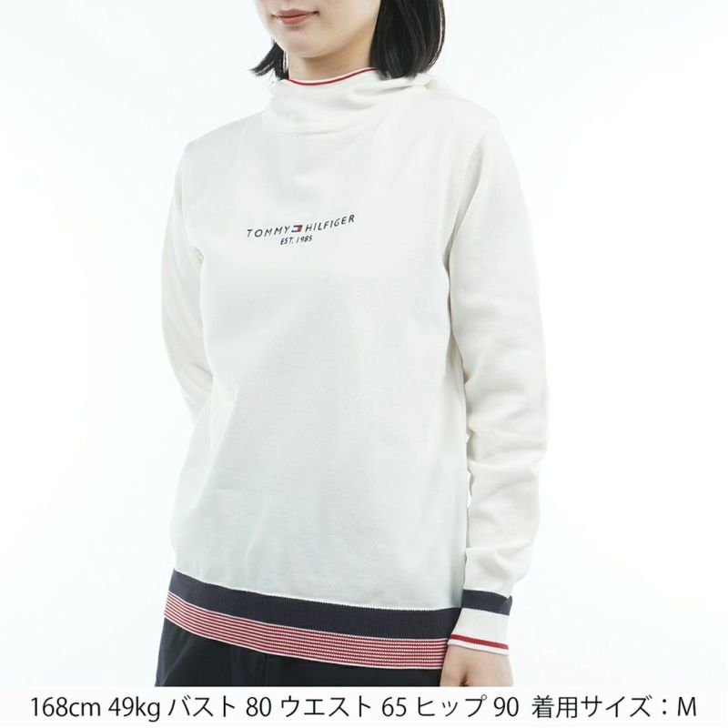 TOMMY HILFIGER GOLF レディース フーディーニット ホワイト