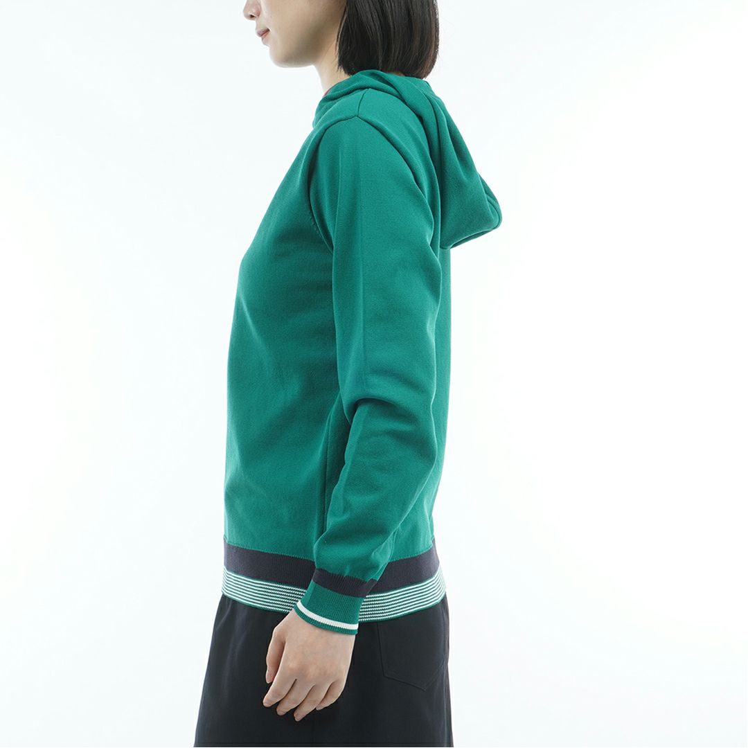 TOMMY HILFIGER GOLF レディース フーディーニット グリーン