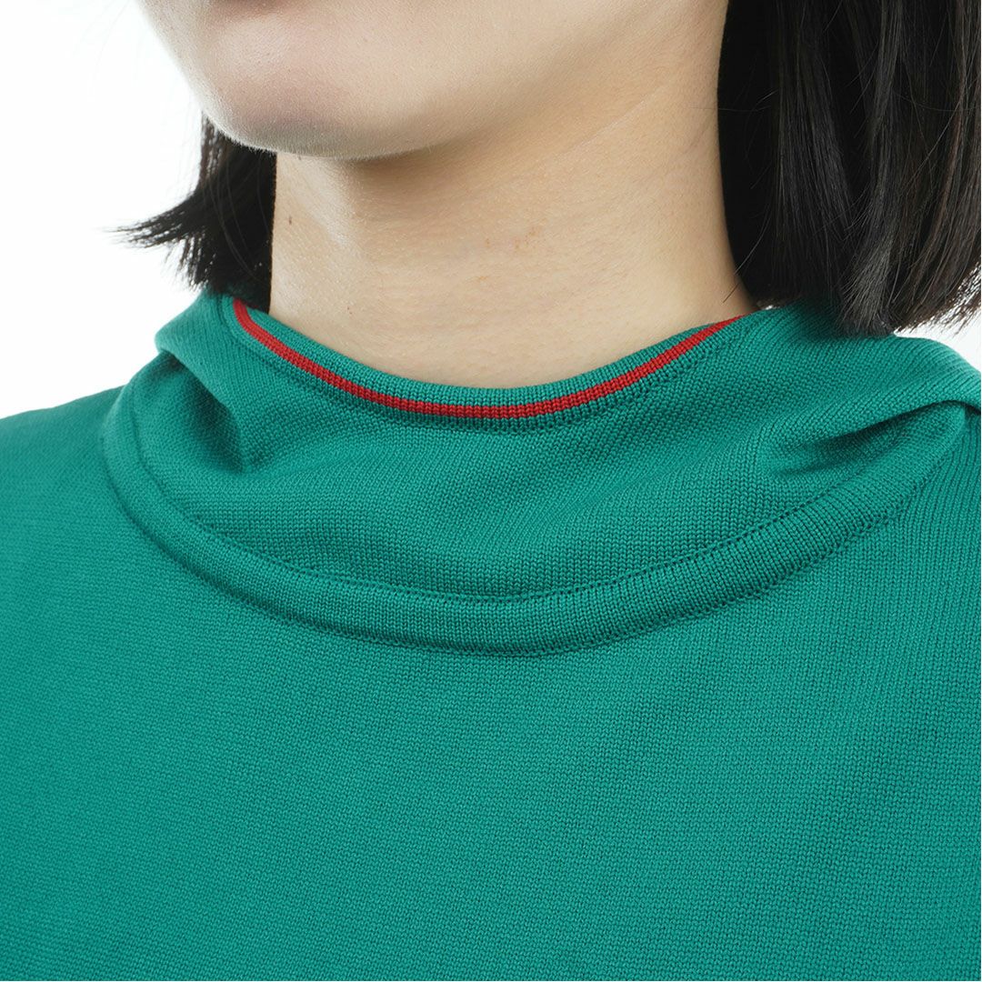 TOMMY HILFIGER GOLF レディース フーディーニット グリーン