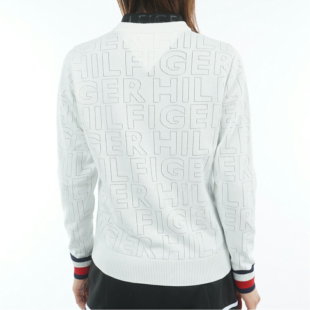 トミー ヒルフィガー ゴルフ Tommy Hilfiger Golf レディース レディース ドットロゴ クルーネックニット THLA565 詳細3