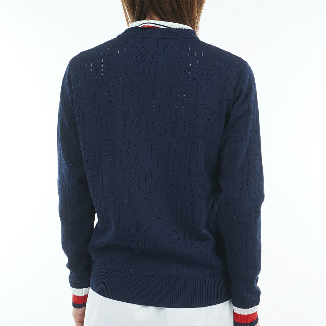 トミー ヒルフィガー ゴルフ Tommy Hilfiger Golf レディース レディース ドットロゴ クルーネックニット THLA565 詳細6