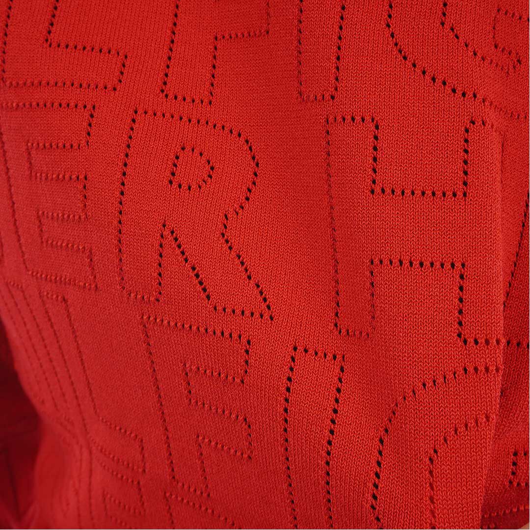 TOMMY HILFIGER GOLF レディース 長袖ニット レッド