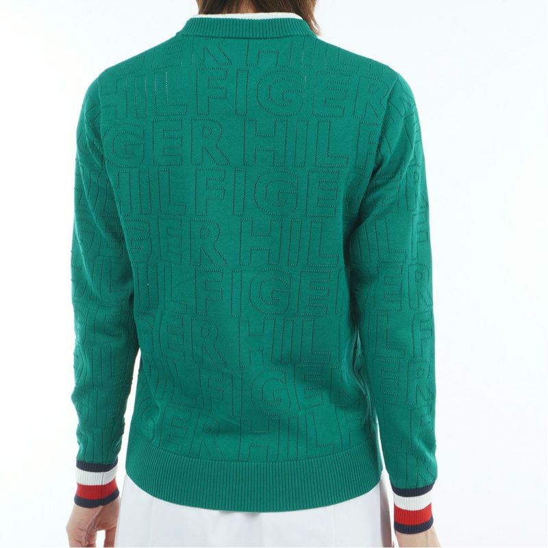 トミー ヒルフィガー ゴルフ Tommy Hilfiger Golf レディース レディース ドットロゴ クルーネックニット THLA565 詳細19