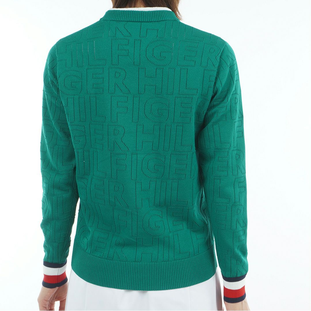 トミー ヒルフィガー ゴルフ Tommy Hilfiger Golf レディース レディース ドットロゴ クルーネックニット THLA565 詳細19