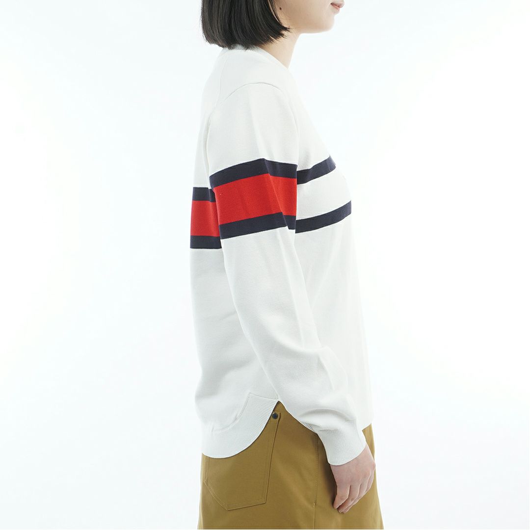 トミー ヒルフィガー ゴルフ Tommy Hilfiger Golf レディース レディース フロントロゴ クルーネックニット THLA566 詳細5