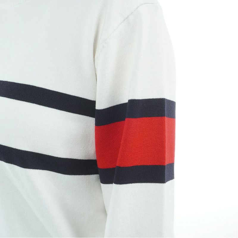 TOMMY HILFIGER GOLF レディース 長袖ニット ホワイト
