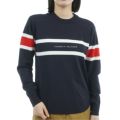 TOMMY HILFIGER GOLF レディース 長袖ニット ネイビー