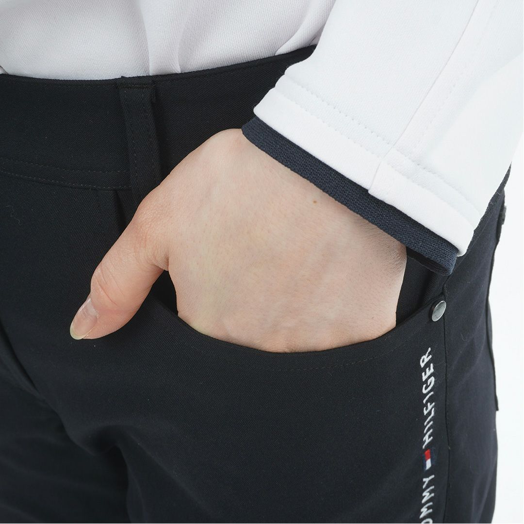 TOMMY HILFIGER GOLF レディース ロングパンツ ブラック