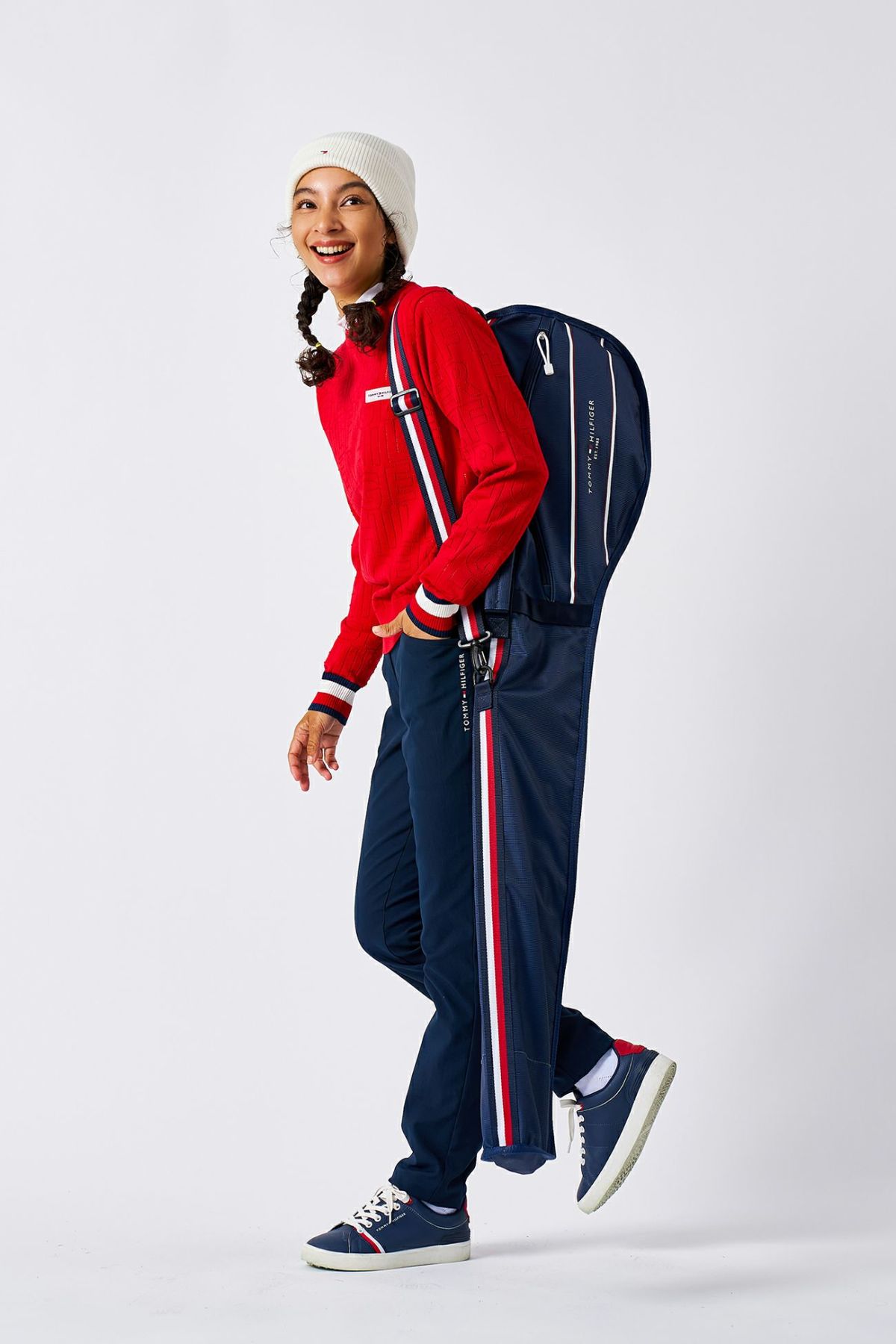 トミー ヒルフィガー ゴルフ Tommy Hilfiger Golf レディース レディース ストレッチツイル ロングパンツ THLA568 詳細23