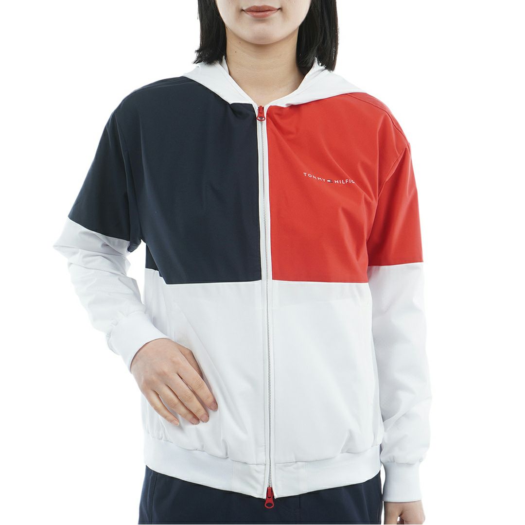 トミー ヒルフィガー ゴルフ Tommy Hilfiger Golf レディース レディース トリコ ウィンドジャケット THLA569 詳細1